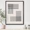 Designart - Minimal Geometric Compostions Of Elementary Forms XXI - Modern Canvas Wall Art Print in Black Frame